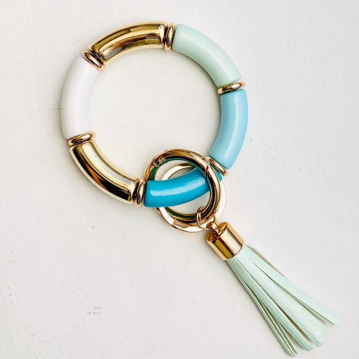 Tiny Gift Society - Wholesale Keychain Bracelet - Tube Bracelet Bangle Keychain | Bamboo Wristlet Key Ring11