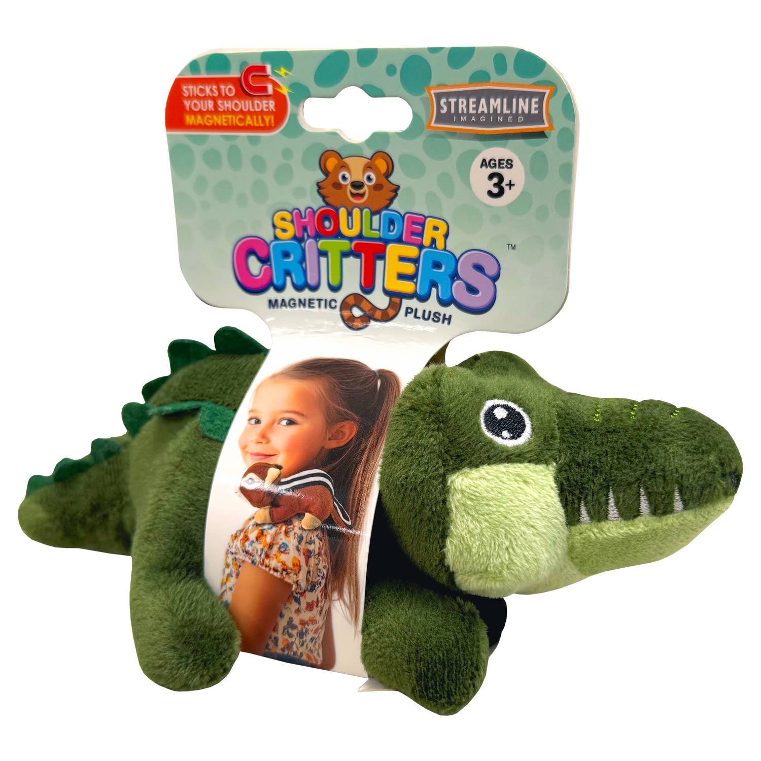 Streamline - Vente Peluche – enfant et bébé - Critters d'épaule - Crocodile3