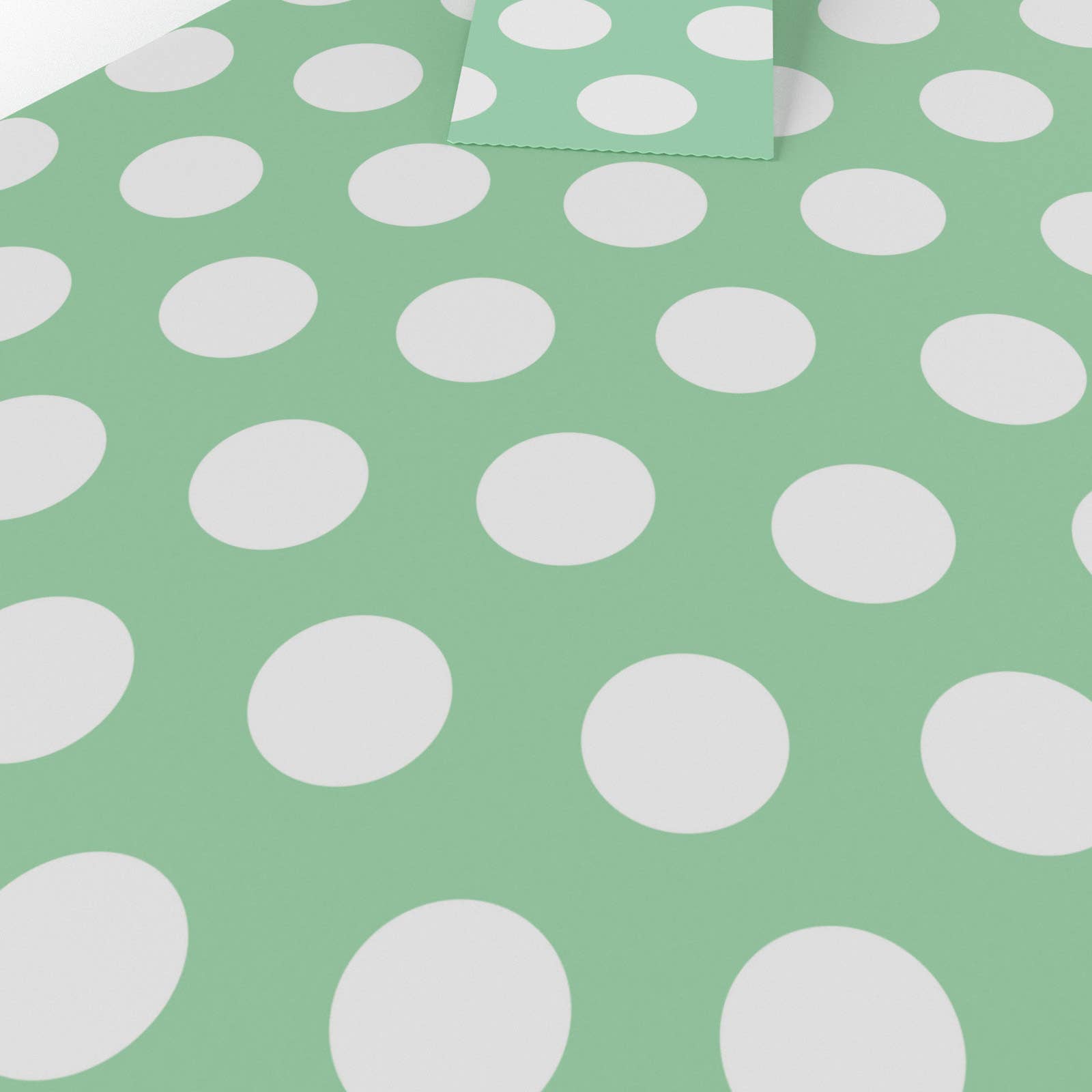 Re-wrapped – wholesale Flat wrap – Polka Dot Green Wrapping Paper • ECO Friendly • UK Made5
