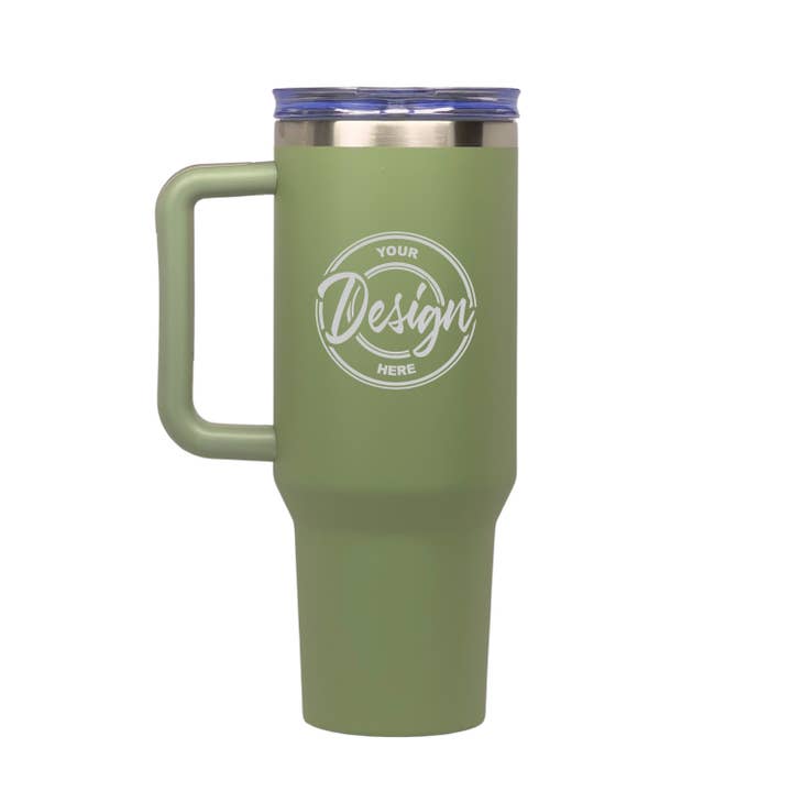 Vismark - Wholesale Insulated Mug/Tumbler - 40oz Tumbler with Handle | Custom Engraved Logo or Design3