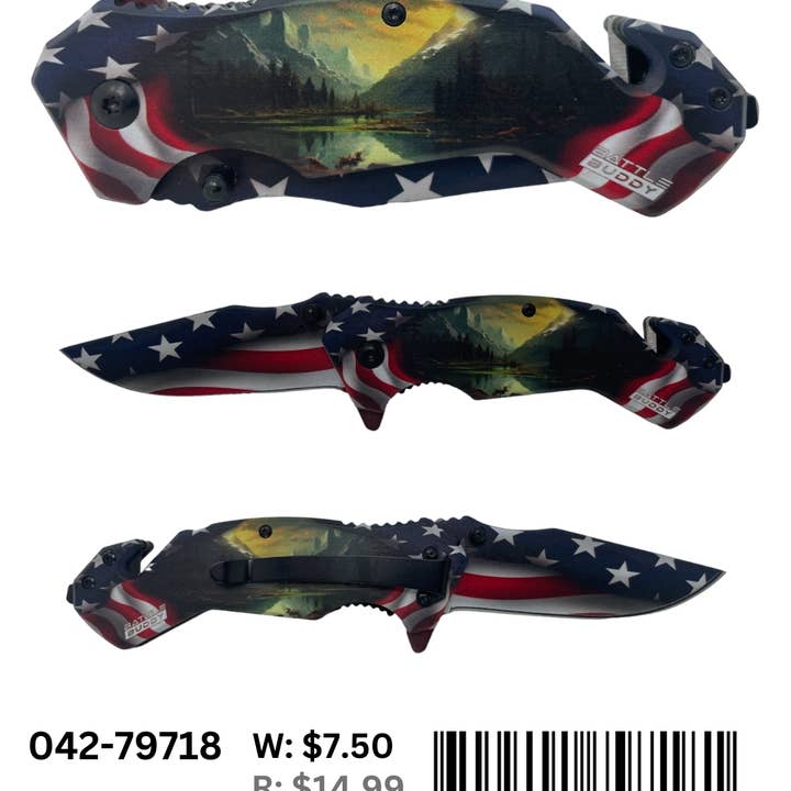 Smithco Distributing - Wholesale Pocket Knife/Holder - Battle Buddy Knives, Pocket Knife154