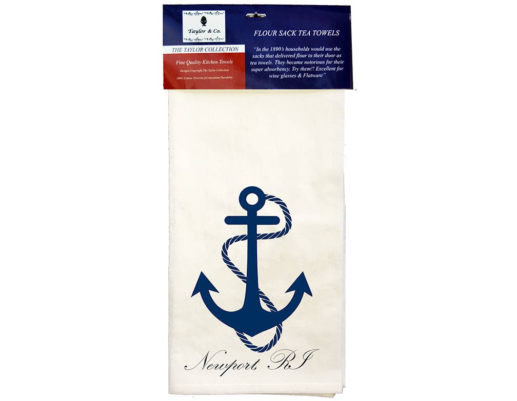Taylor & Co.  - The Taylor Collection - Wholesale Tea Towel - Printed Flour Sack Towels with Name Drop - Min 72 Pieces1