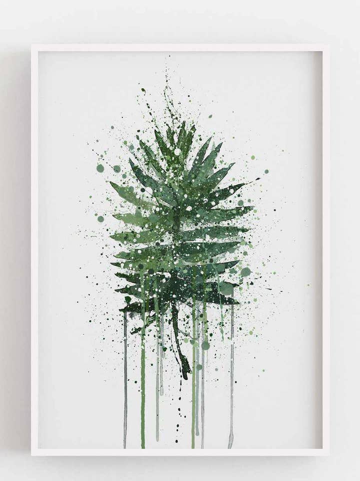 Impression murale feuille de palmier pour la vente par We Love Prints