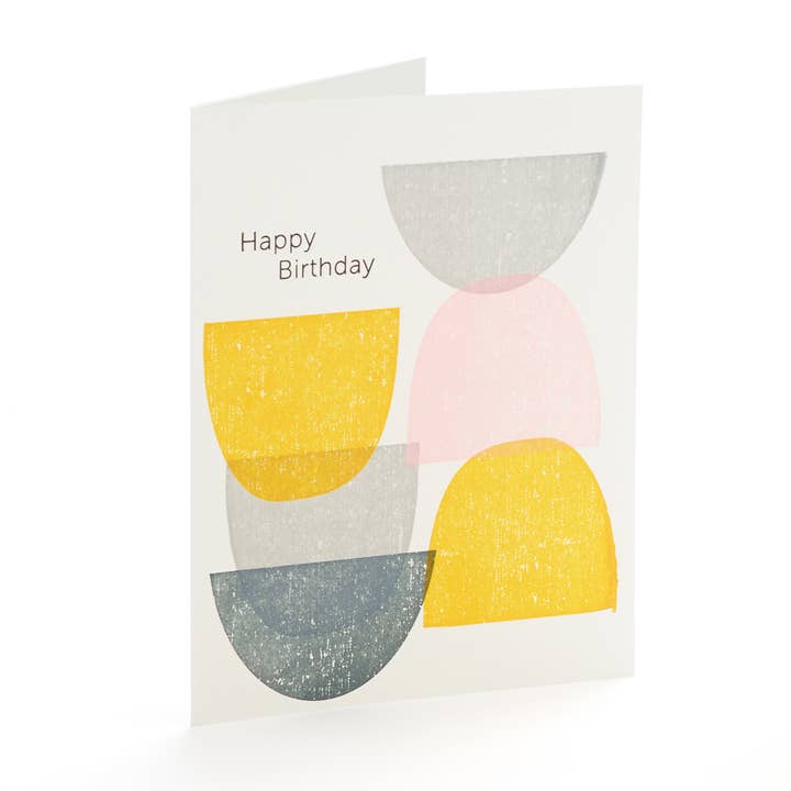 Shapes Happy Birthday Card for wholesale by Ilee Papergoods