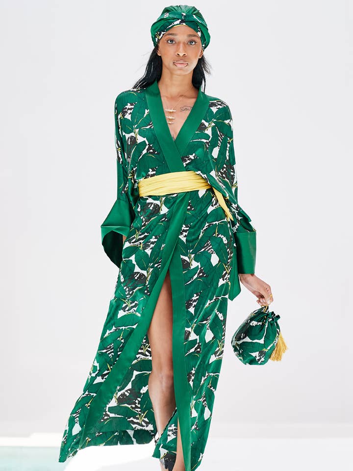 Miami Palma Silk Kimono for wholesale by STUNR