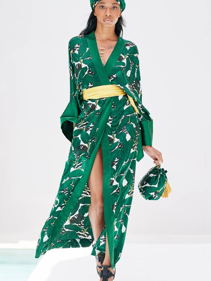 Kimono en soie Miami Palma pour la vente par STUNR