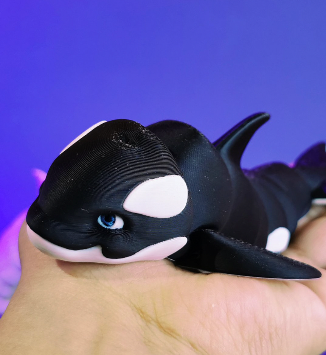 Great American Designs - Wholesale Fidget Toy - Kids - Killer Whale 3D Printed Articulated Fidget Toy1
