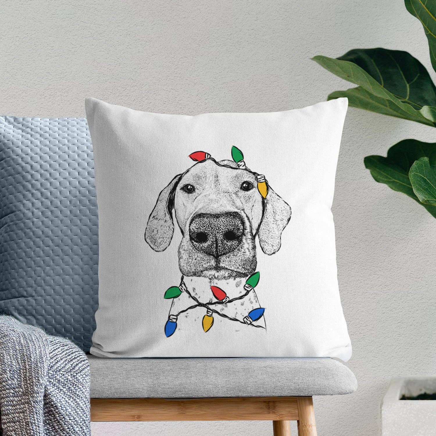 Inkopious - Wholesale Throw Pillow Cover - Leroy the German Shorthaired Pointer - Throw Pillow Cover3