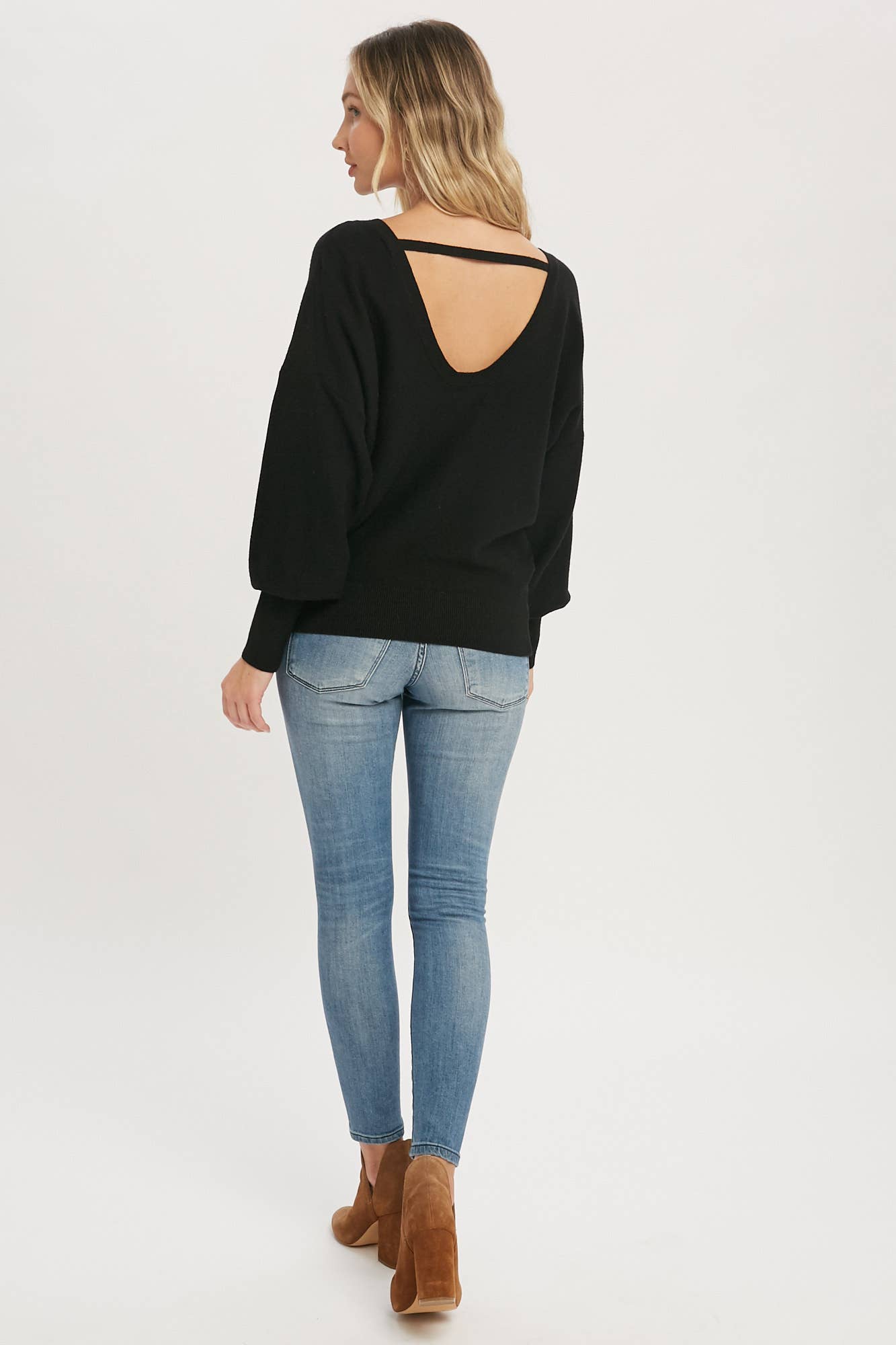Bluivy - Wholesale Sweatshirt - Women's - BACKLESS BALLOON SLEEVES PULLOVER16