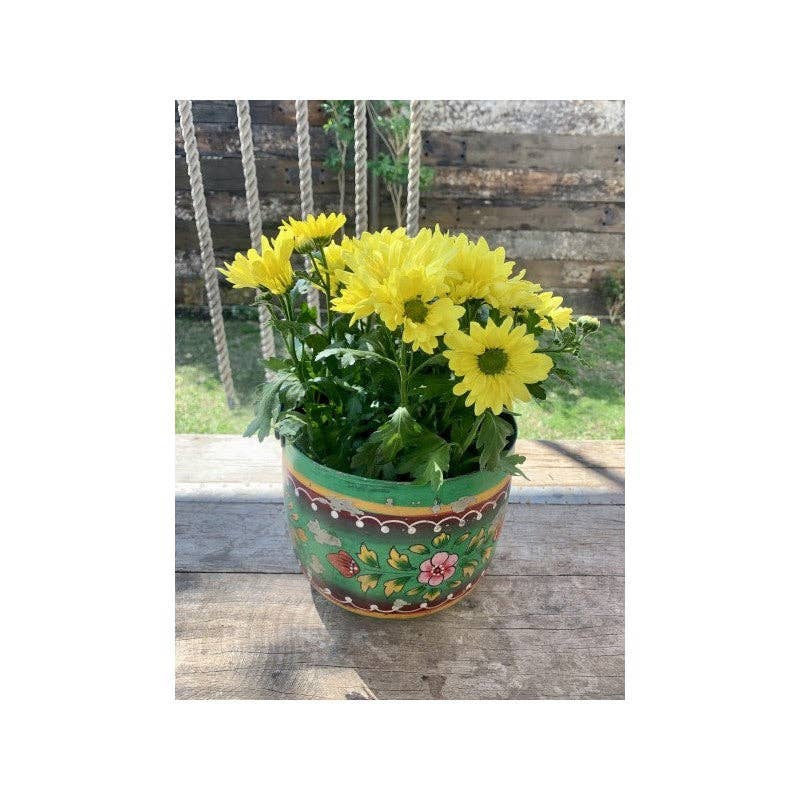 Paloma Black (Casa Natura Design, S.L.) - Wholesale Plant Pot - Traditional Hand Painted Metal Cooking Pot Ideal For Plant5