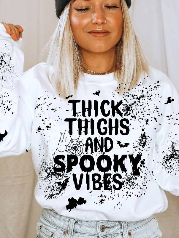 Thick thighs and spooky vibes for wholesale by Buckin Barn Wholesale