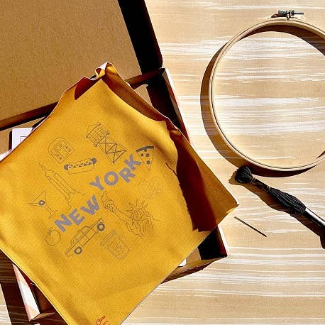 Maptote - Wholesale Embroidery/Cross Stitch Supplies - New York City Cotton Clara Embroidery Kit3