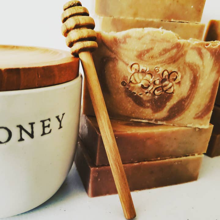 Wildflower Honey and Oats Artisan Soap for wholesale by Bees and Blossoms Soaps LLC