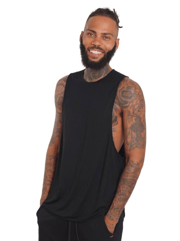 Miami Mens Drop Armhole Tank for wholesale by Ekoluxe