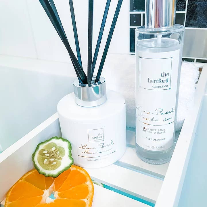 Limão Manjericão Mandarin Room Cologne Spray 100ml por atacado de The Hertford Candle Co.