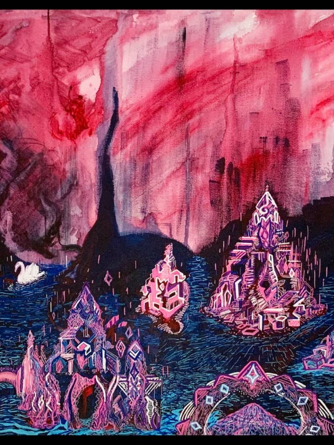 Adesivo in vinile impermeabile «In a Moments Time» per la vendita all'ingrosso da parte di JodieKoyote