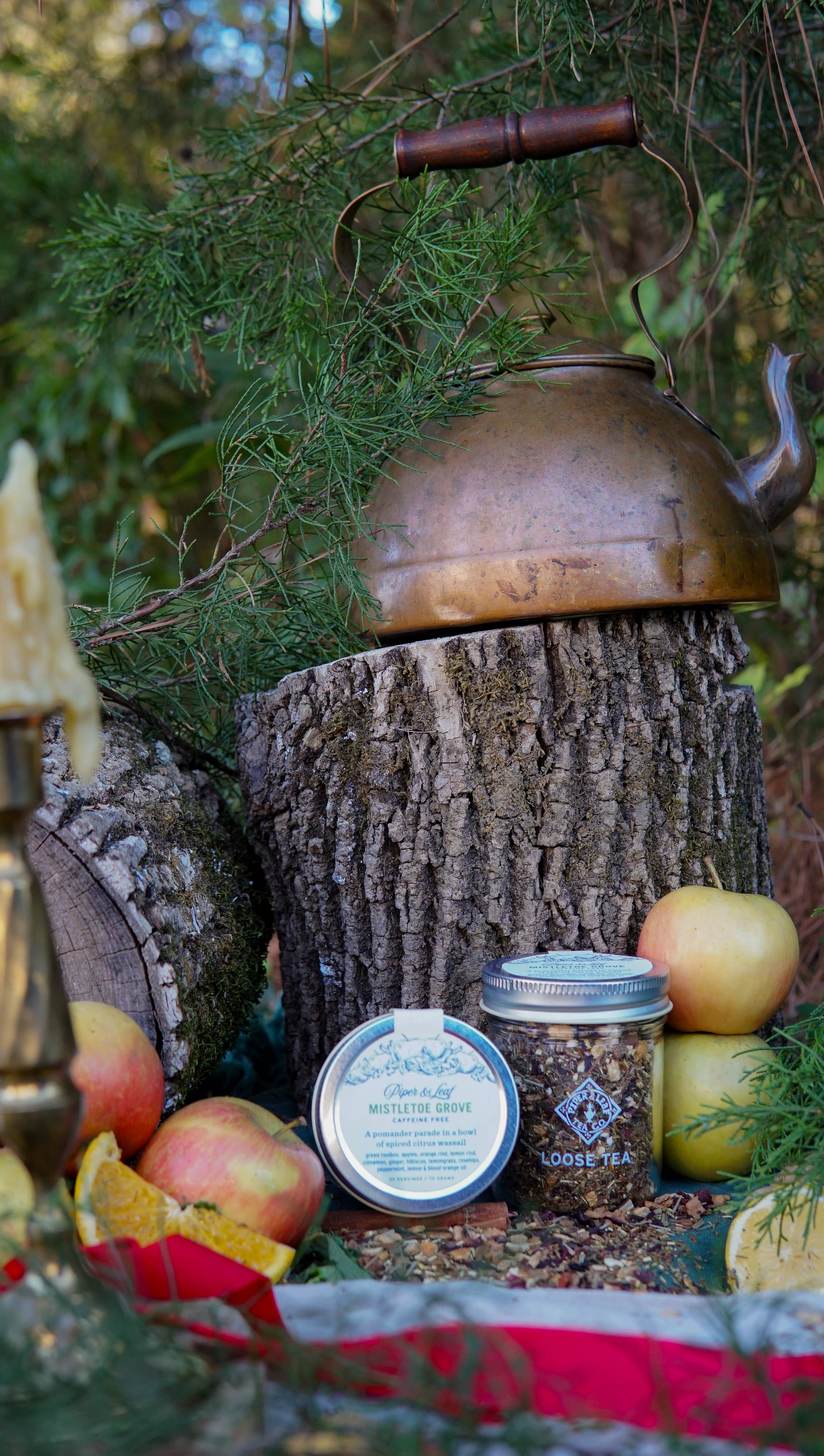 Piper & Leaf Artisan Tea Co - Wholesale Loose Tea - Mistletoe Grove Loose Leaf - 30 Servings3