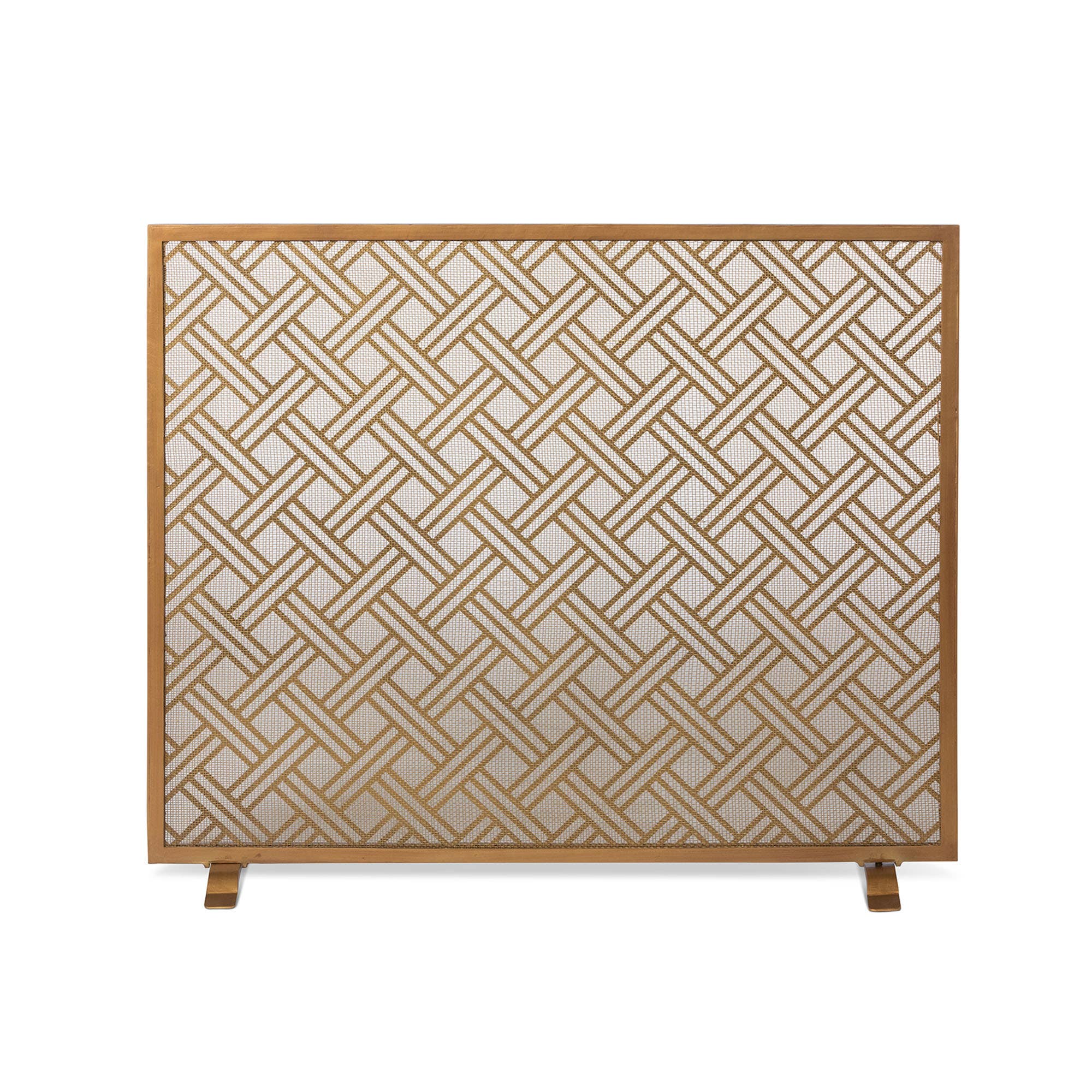 Park Hill Collection - Wholesale Fireplace Screen - Promo Park Hill Collection Cross Hatch Fire Screen3
