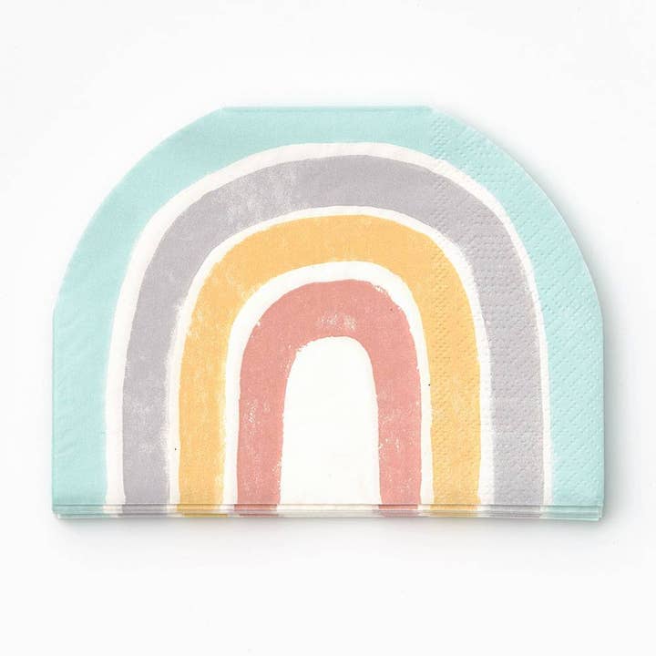 Paper Source Wholesale - Vente Serviettes jetables - Serviette de table Oh Baby Rainbow découpée