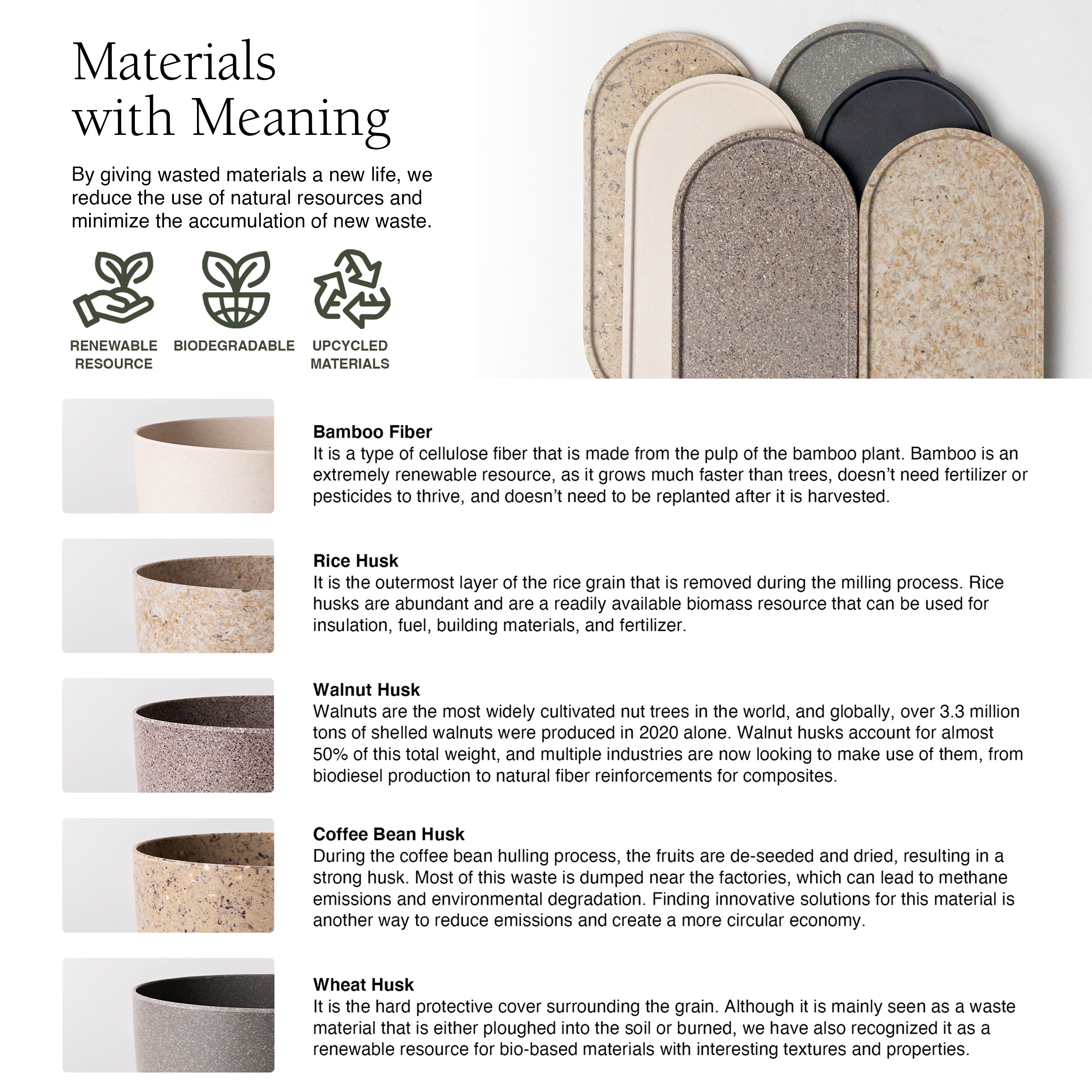 Kanso Designs - Wholesale Decorative Tray - 8.5” Upcycled Oval Decor Trays7