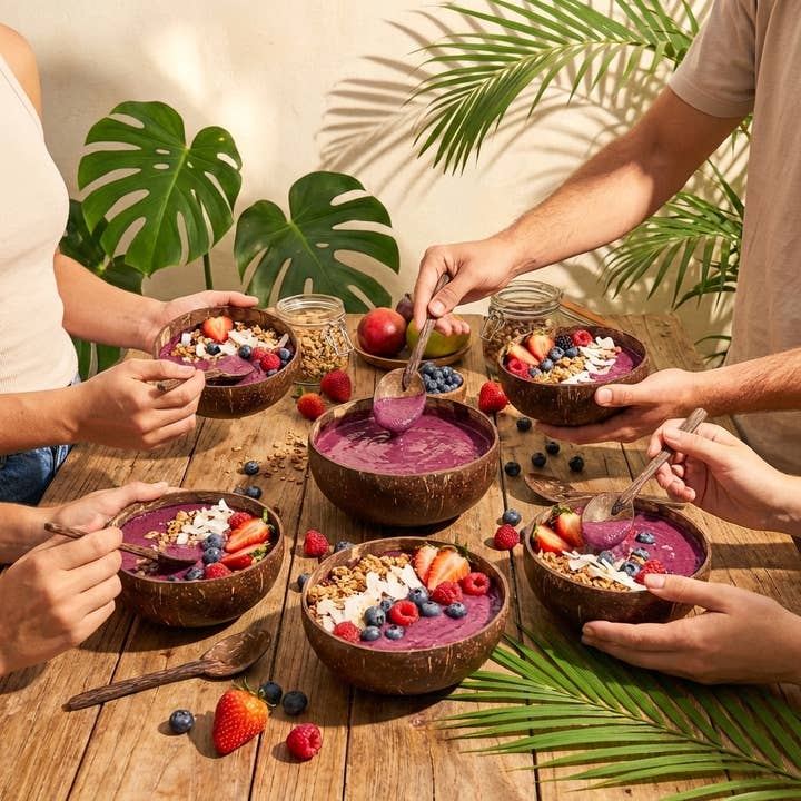 Bamboo Switch - Vente Bol de service - Bol de smoothie à la noix de coco1