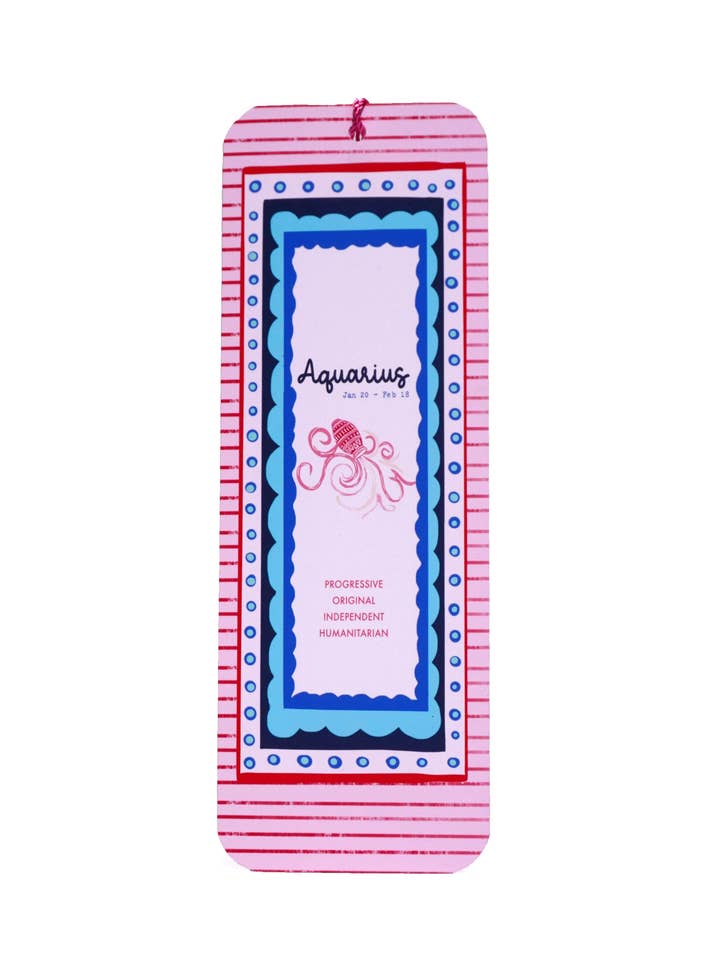 Aquarius bookmark for wholesale by Lousurfacepattern