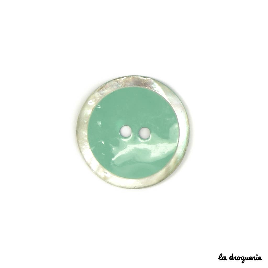 LA DROGUERIE - Wholesale Drukknoop/naaiknoop - Gepoederlakte Akoya knoop patrijspoort 14 mm10