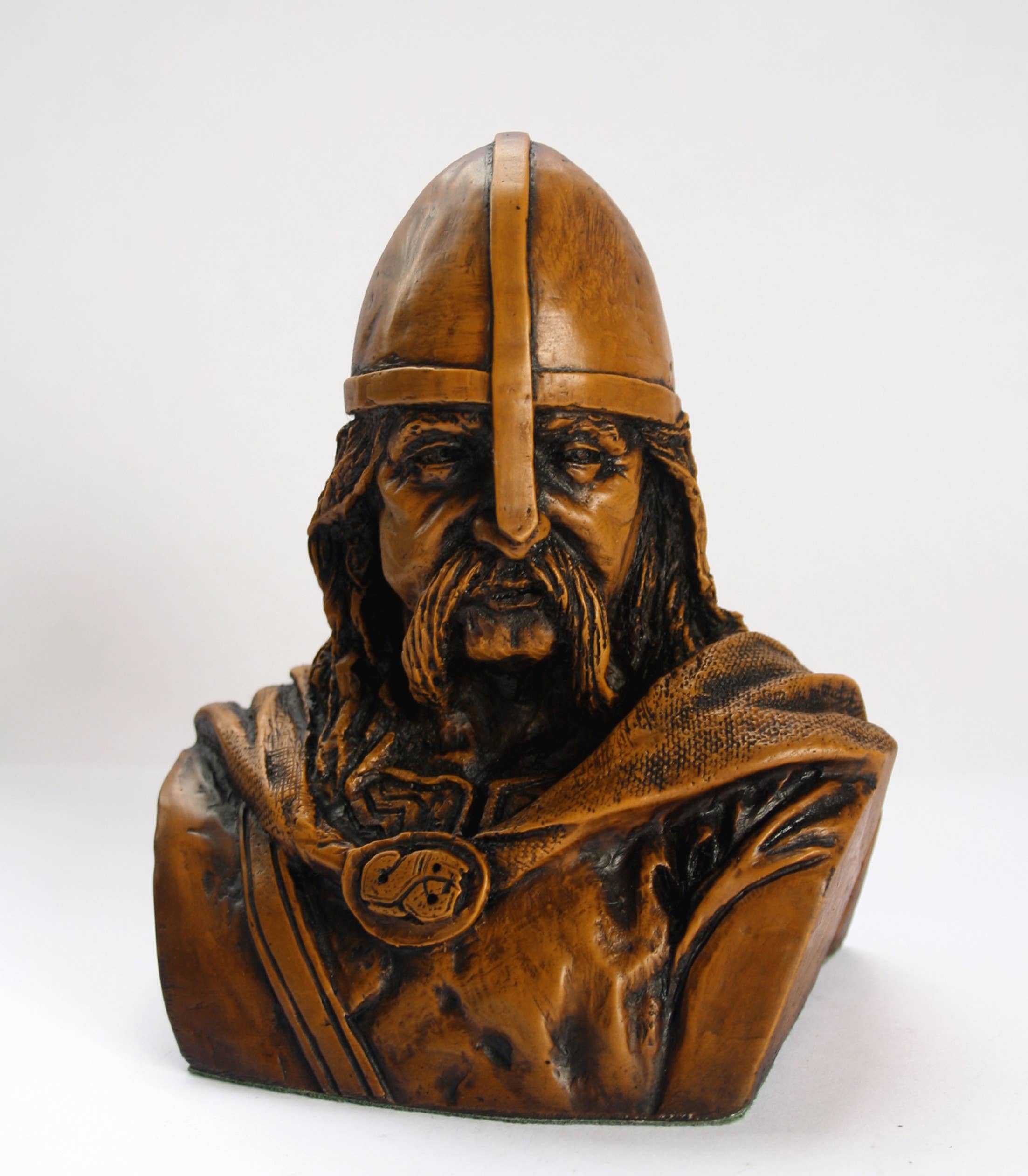 Oakapple Designs Ltd - Wholesale Decorative Figurine - Viking Warrior Bust - Reproduction Carving - Pagan Warrior.2
