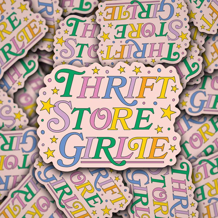 Vinyl Sticker Kringloopwinkel Meisje voor wholesale door Sonny Rising