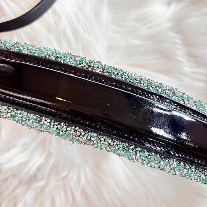 CR Harmonyequestrian - Wholesale Horseback Riding Gear - Noseband Mint Crystal