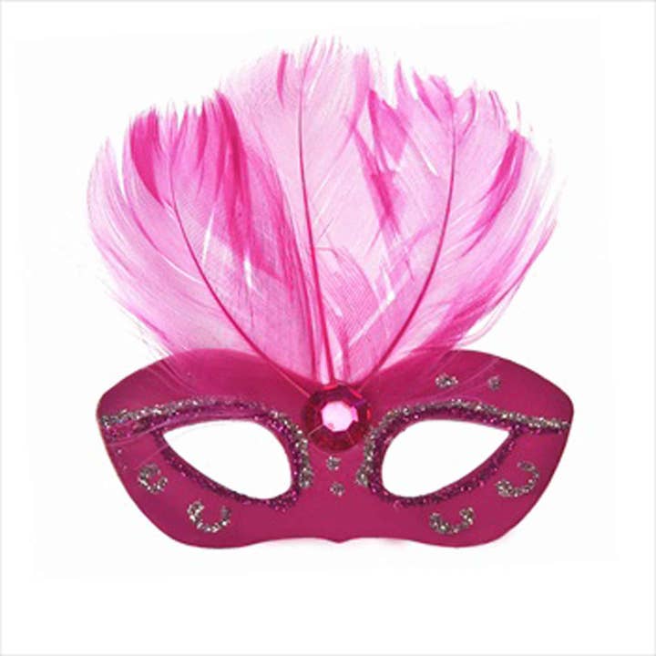 Mini Masks - Fuchsia 12 piece pack for wholesale by Portofino International Trading, USA
