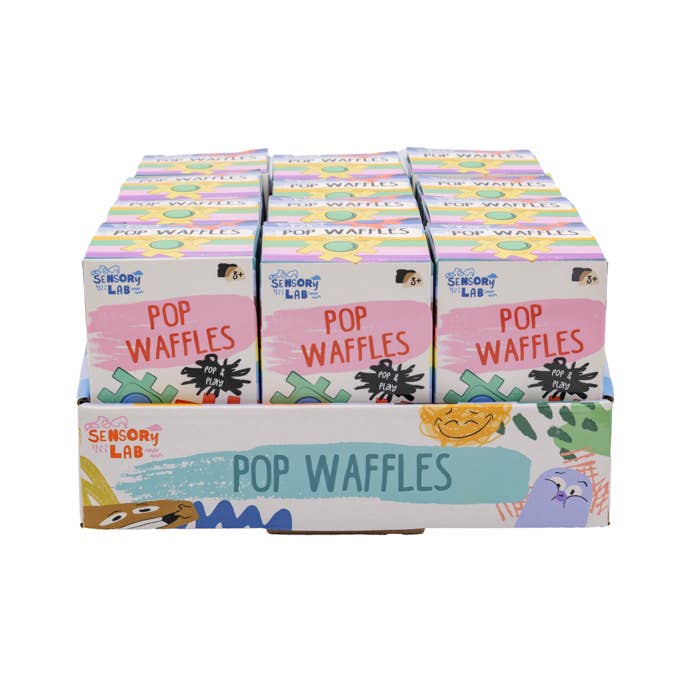 Toysmith - Wholesale Sensory Ball - Baby - Sensory Lab Pop Waffles0