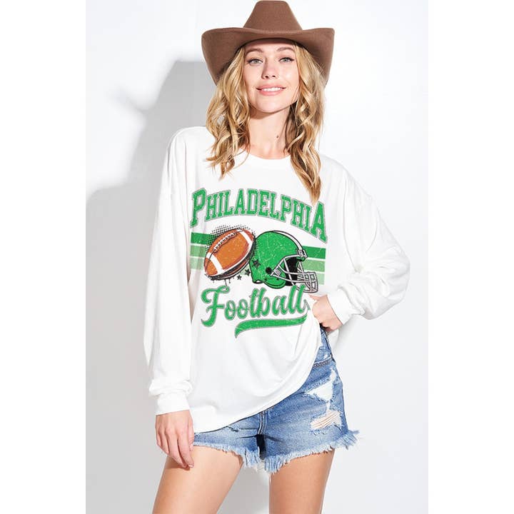 PHILADELPHIA Gameday sweatshirt met grote afmetingen voor wholesale door Phil Love