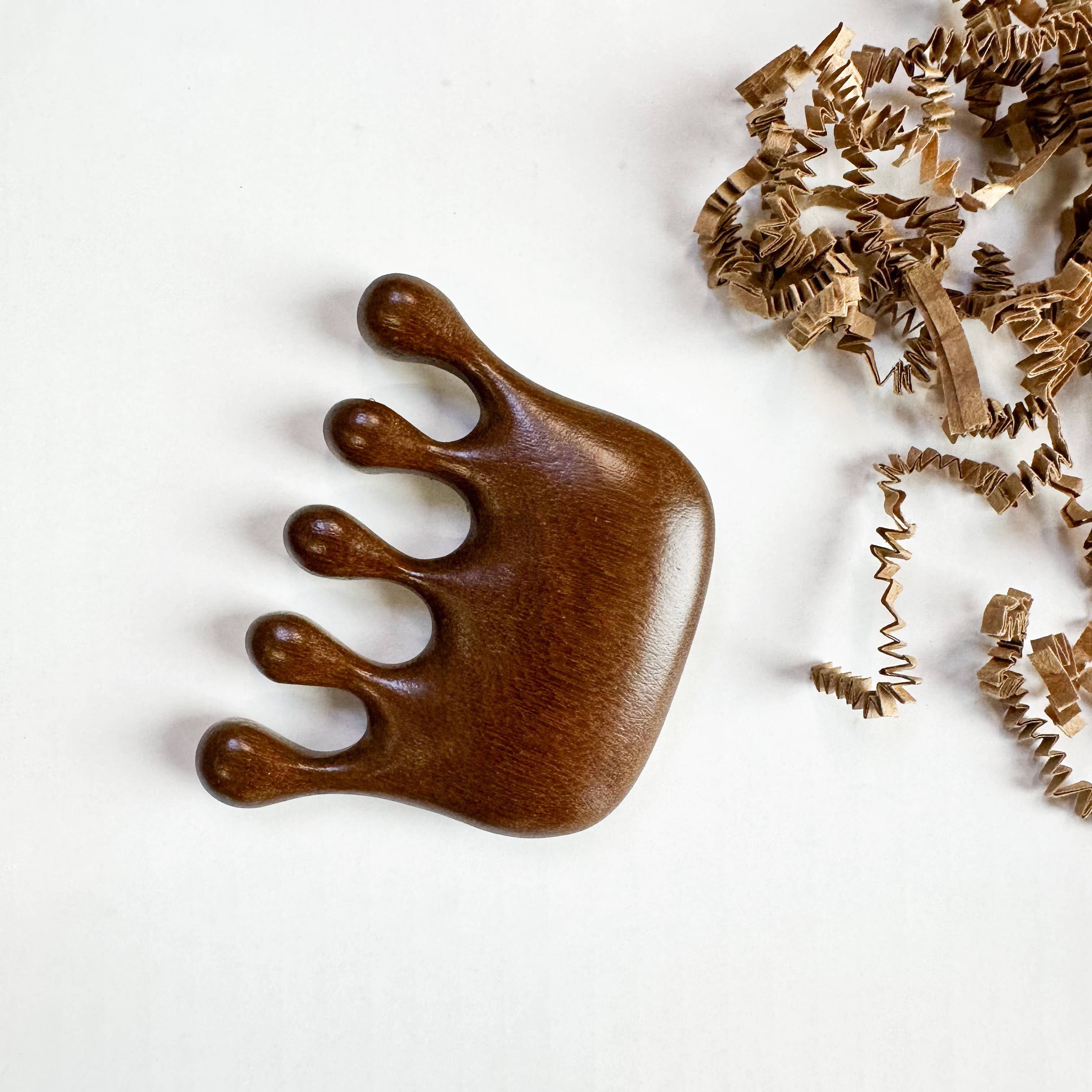 Smile Boutiques - Wholesale Head Scratcher/Massager - Natural Sandalwood Scalp Massager0