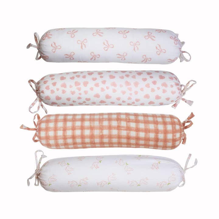Pink Bolster Pillows for wholesale by Willa and the Bear
