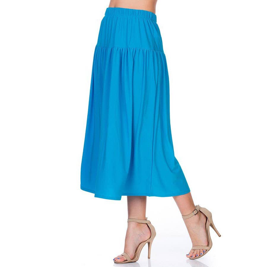 Azules Clothing - Wholesale Rok - Dames - ASK-9026PS eigentijdse midi-rok21