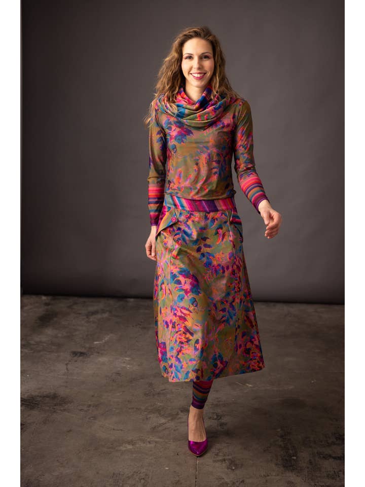 ANATOPIK - Wholesale Fashion Leggings - Women's - DELIO Natura Amber printed leggings