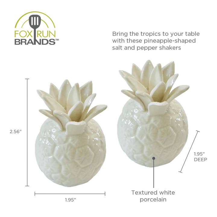 Fox Run Brands - Vente Ensembles salière et poivrière - Ensemble de 2 mini salières et poivrières ananas Fox Run4