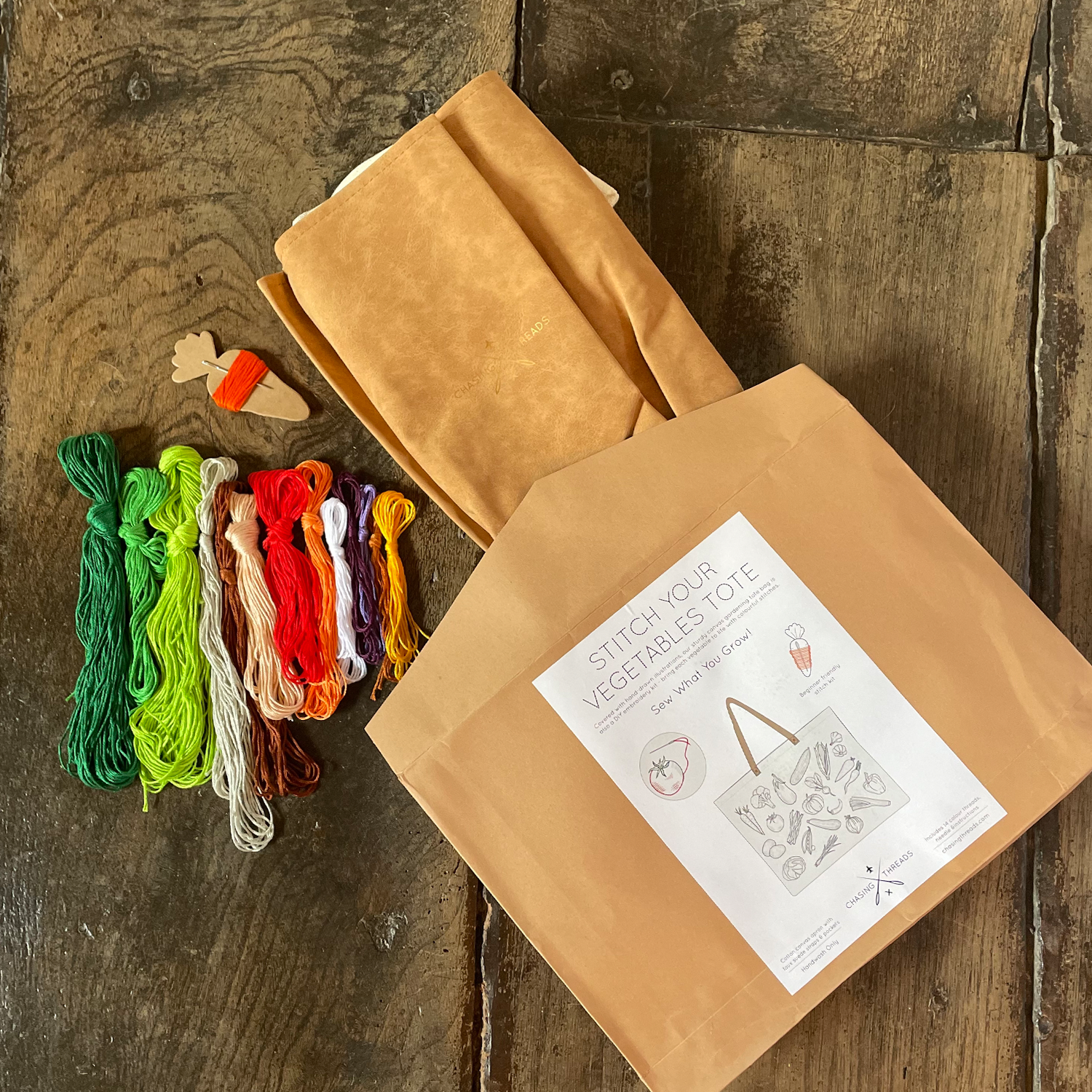 Chasing Threads - Vendita all'ingrosso Borsa tote - Donna - Borsa da ricamo con verdure da cucire7