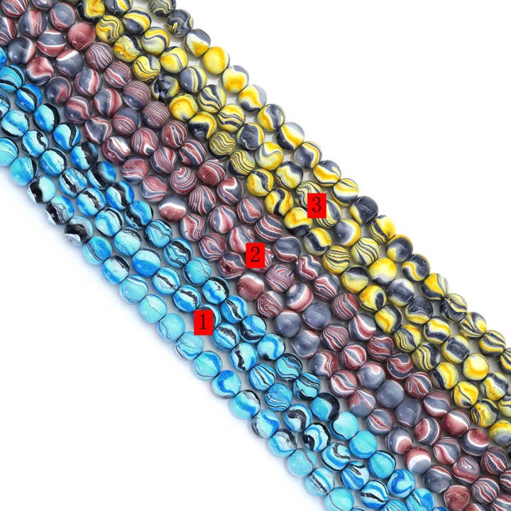 BestBeads&Beyond - Wholesale Beads - Colorful Hematite Round Smooth Beads, Sku#S165