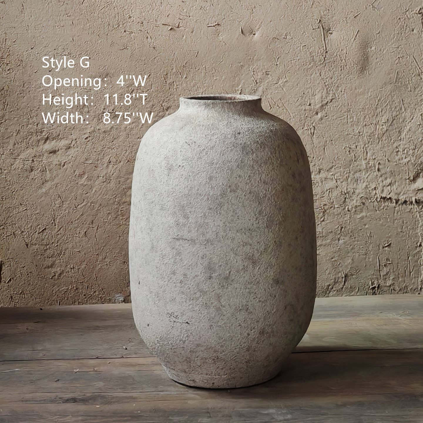 Sweet Home Deco - Vente Vases - Vase en terre cuite fait main, pot d'art en céramique blanc mat6