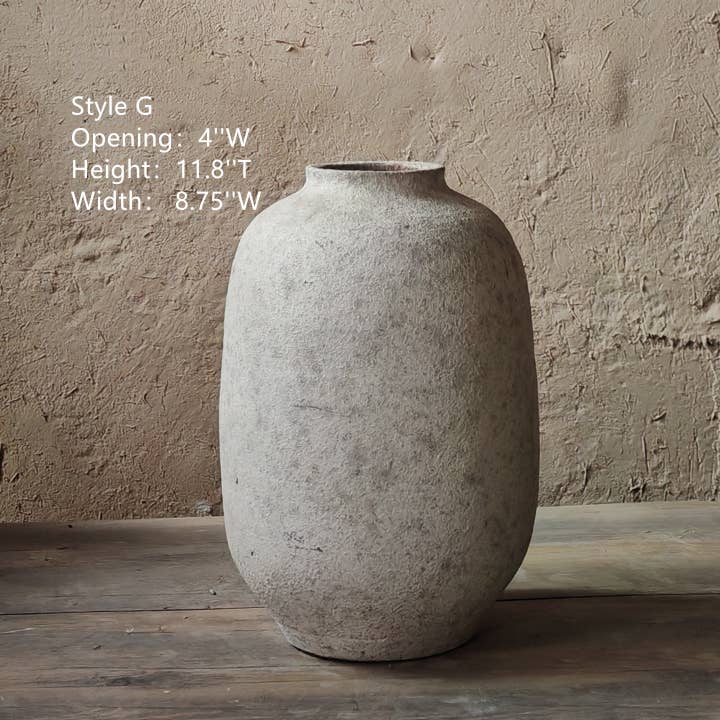 Sweet Home Deco - Wholesale Vase - Handmade Terracotta Vase, Pottery Art Pot in Matte White13