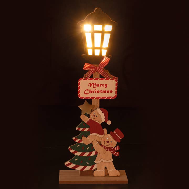 VdE Tivoli 1996 – wholesale Ornament set – XMAS LAMP MERRY XMAS 2 ASS H 45 CM2