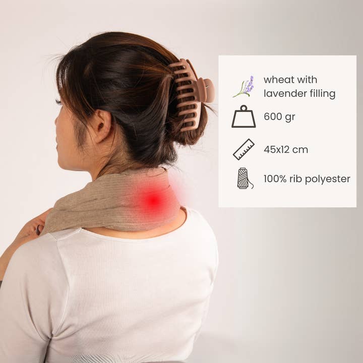 Tiseco - Wholesale Hot/Cold Compress - Heatable neck pillow with lavender filling – 45x12 cm5