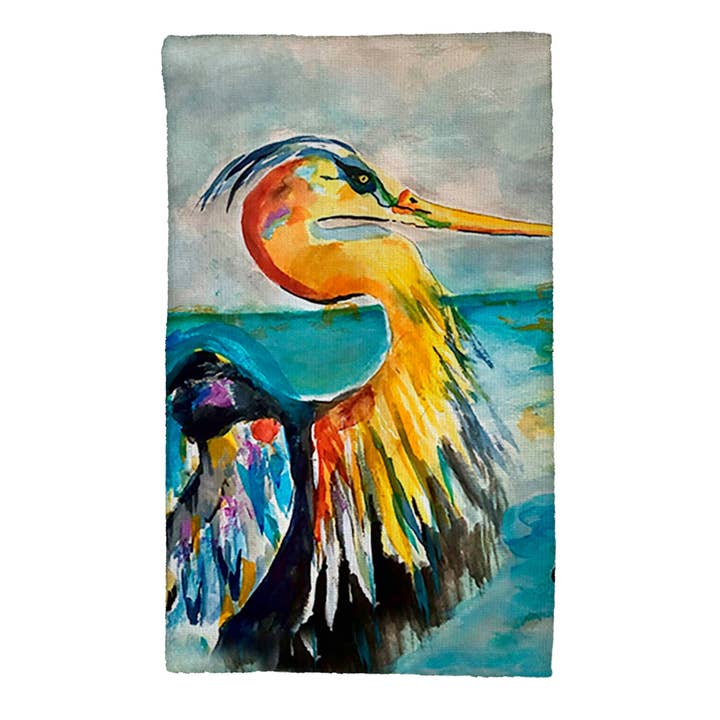 Torchon de cuisine Blue Heron Colors pour la vente par Betsy Drake Interiors
