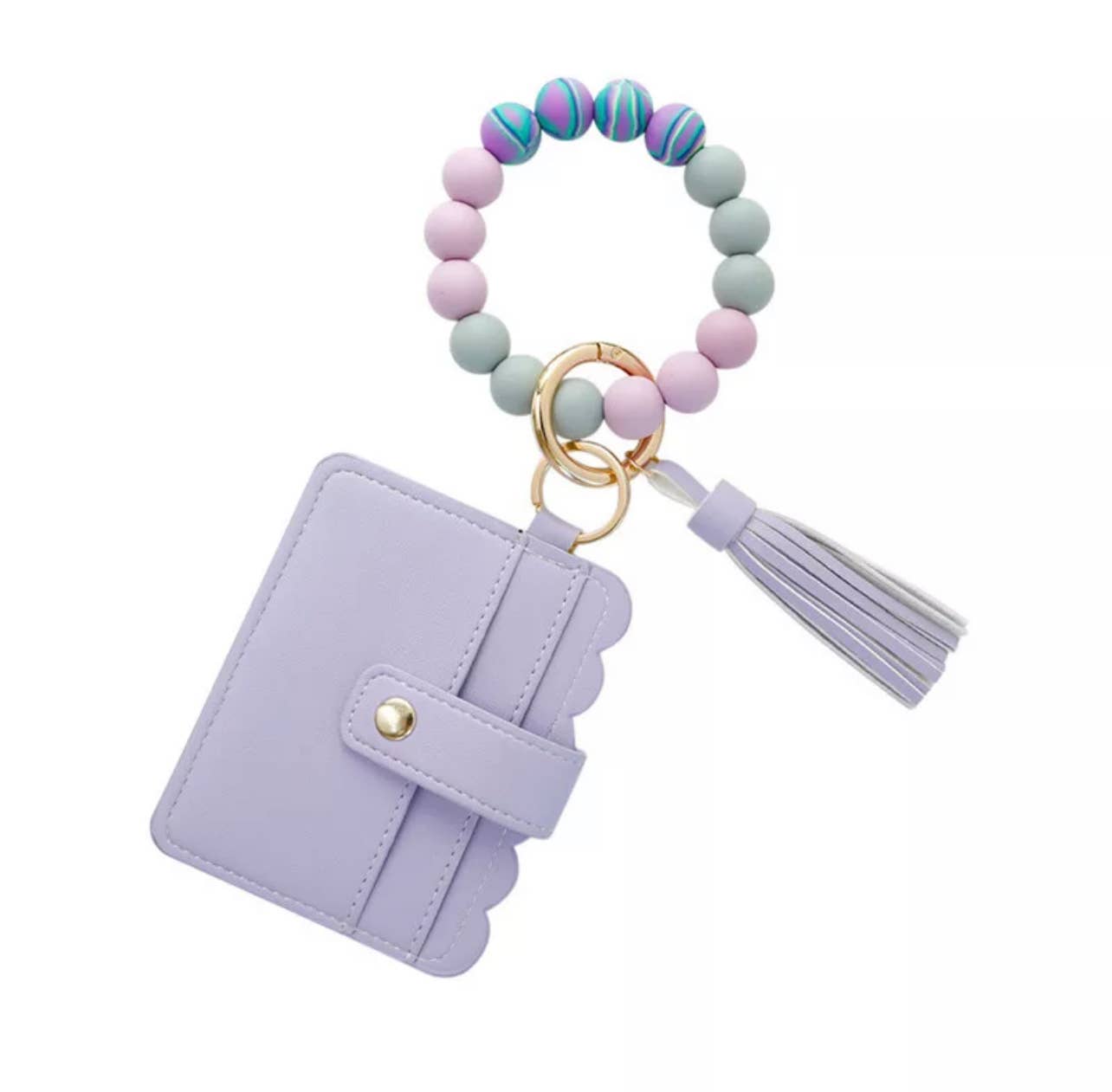 Mavi Bandz - Wholesale Keychain Bracelet - Wallet Wristlet Silicone Bead Tassel Keychains Women Girls8