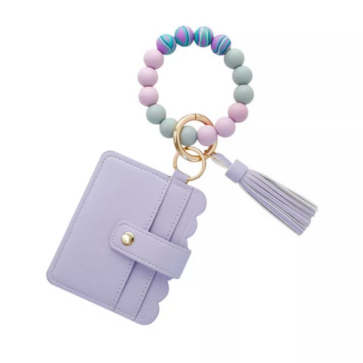 Mavi Bandz - Wholesale Keychain Bracelet - Wallet Wristlet Silicone Bead Tassel Keychains Women Girls8