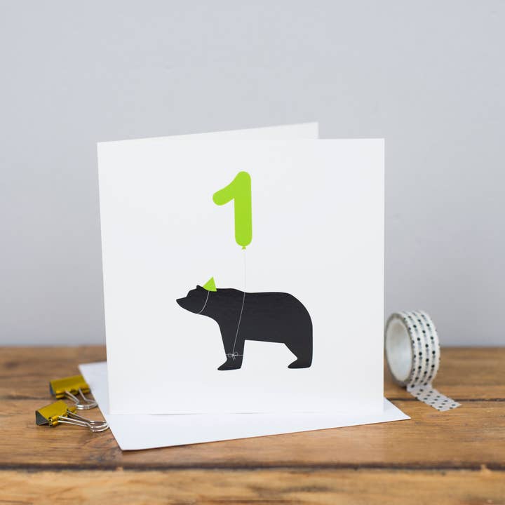Cartes Bear Age du 1er au 80e pour la vente par Heather Alstead Design Ltd