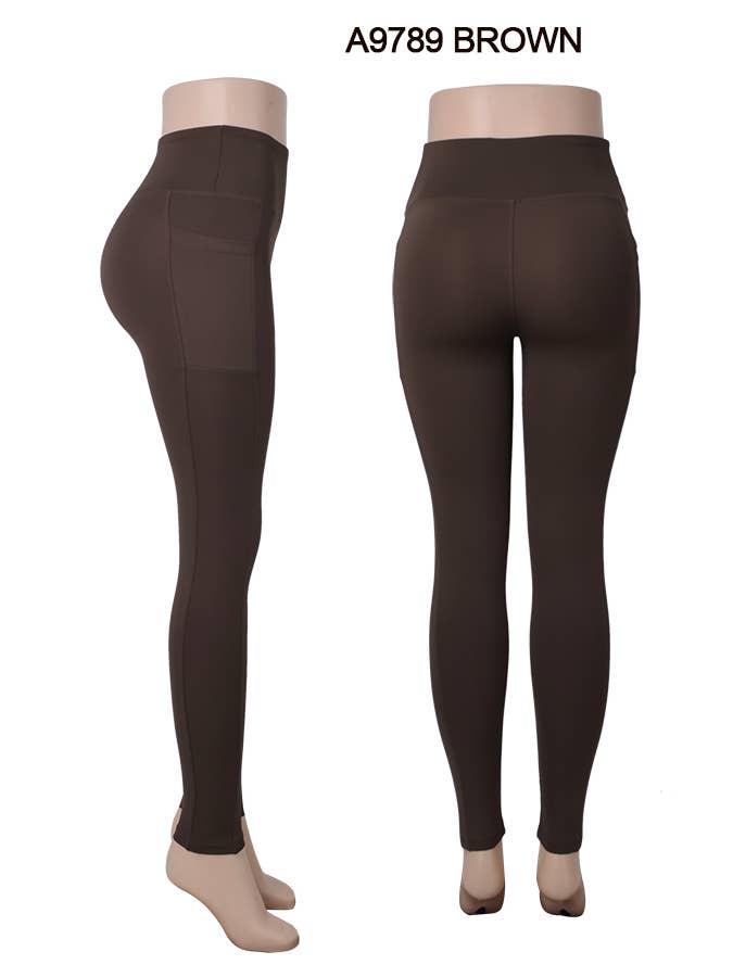 SSImport - Wholesale Athletic/Lounge Leggings - Women's - A9789 SPORTS LEGGING WITH SIDE POCKETS MIX SIZES 12PCS9