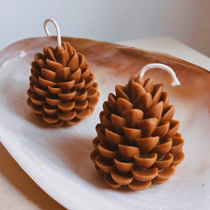 Pinecone Kerze für den Großhandel von BabaBoogs Candles